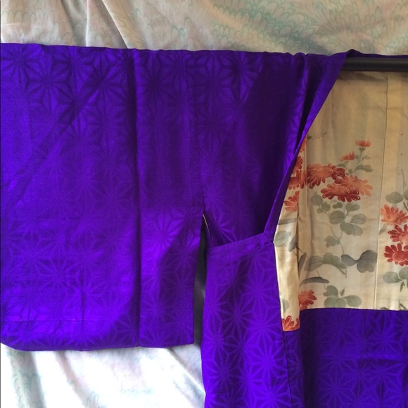 Vintage silk michiyuki coat - Picture 5 of 8